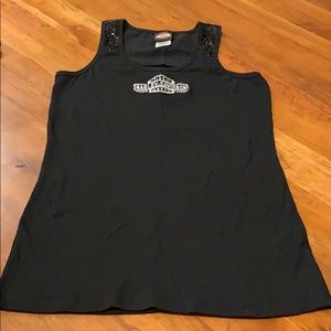 Harley-Davidson Tank Top with Sequins
